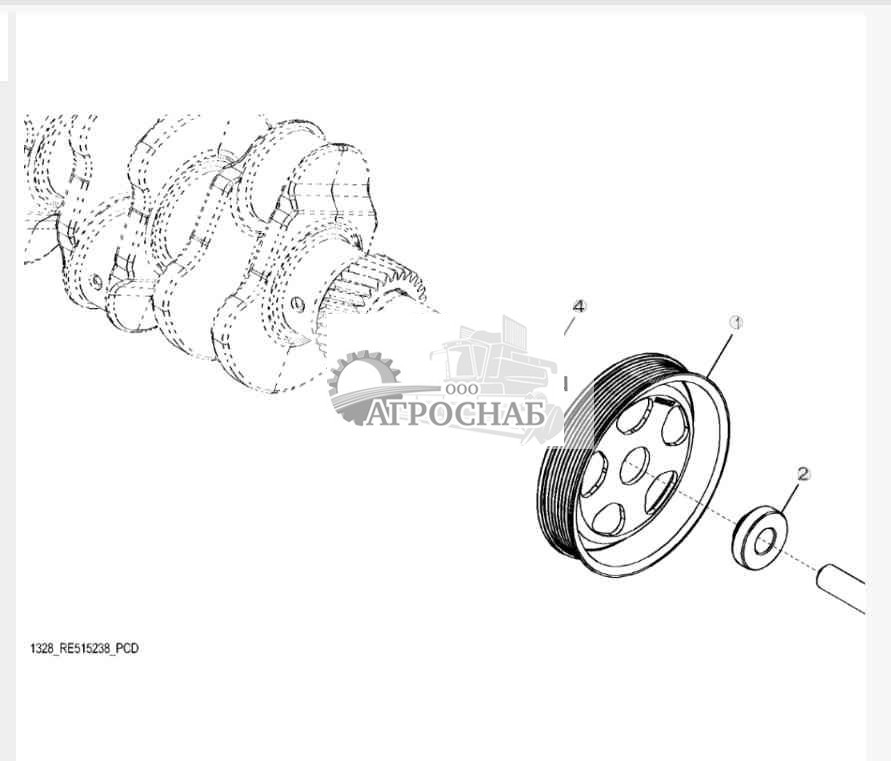 1328 Шкив коленчатого вала 